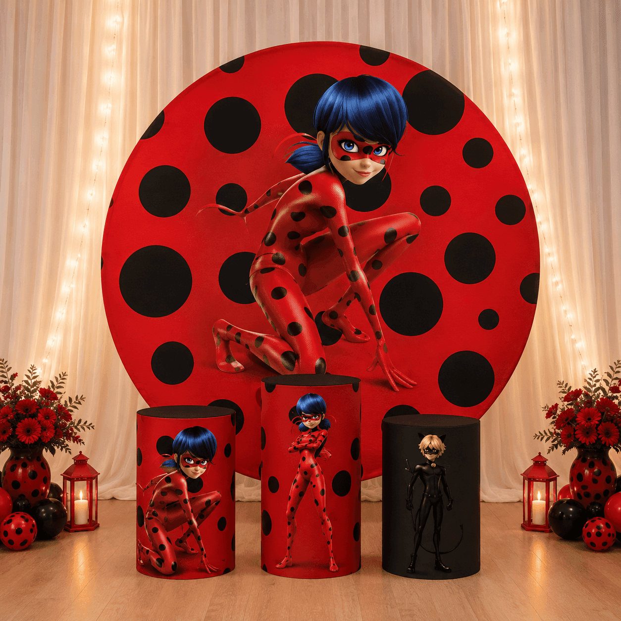 MIRACULOUS LADYBUG - THEMED BACKDROPS Hire Brisbane