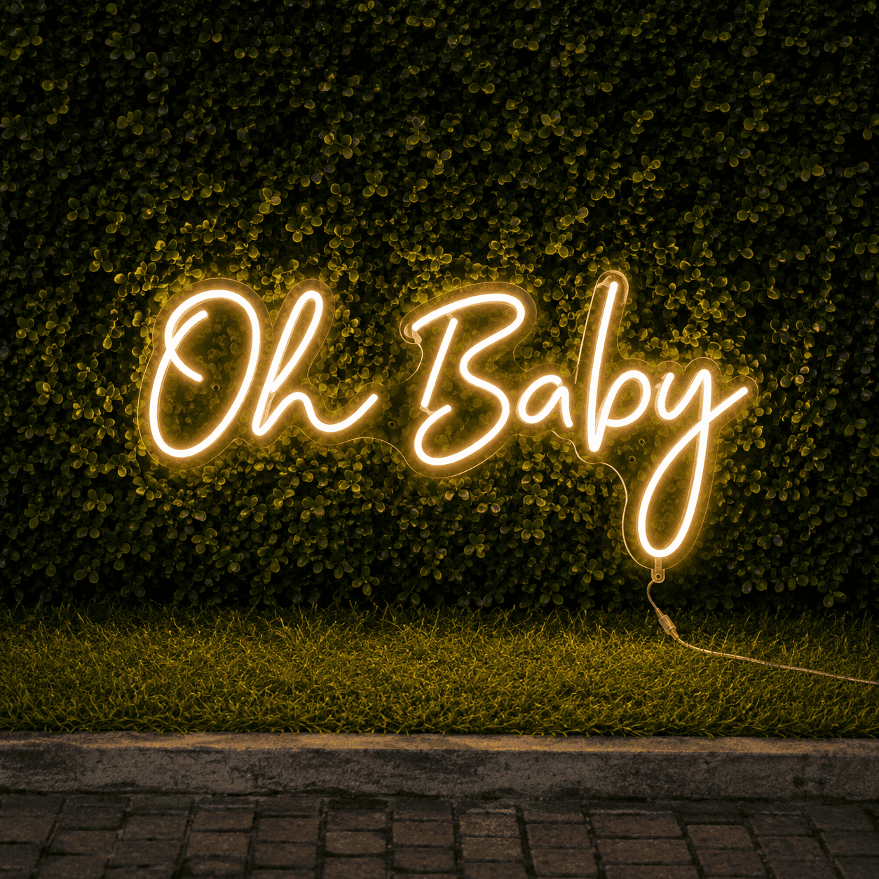 OH BABY NEON SIGN - LIGHTING Hire Brisbane