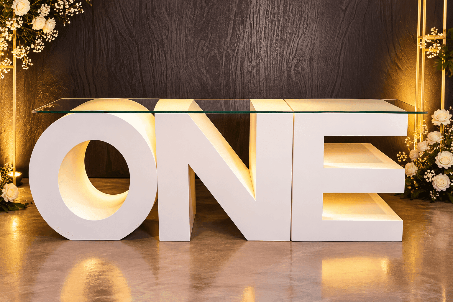 ONE LETTER TABLE - TABLES Hire Brisbane