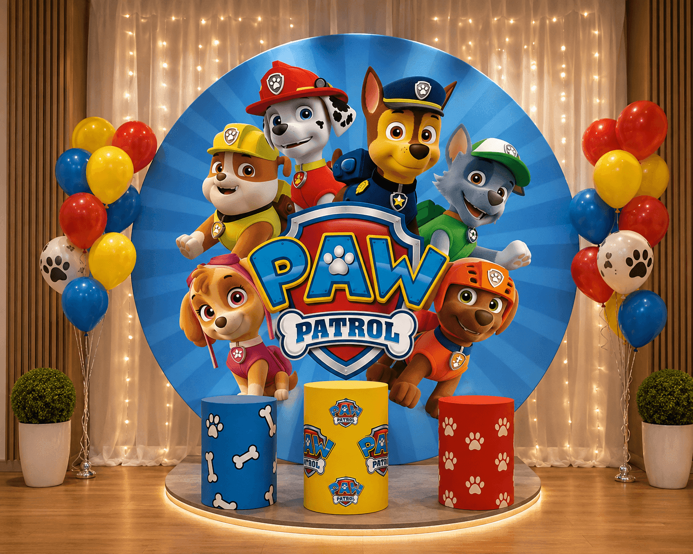 PAW PATROL BACKDROPS - THEMED BACKDROPS Hire Brisbane
