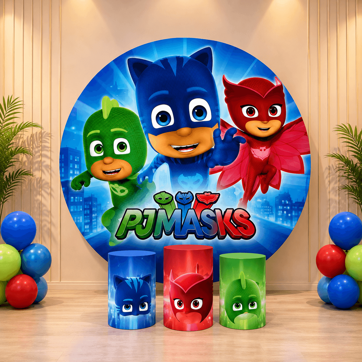 PJ MASKS BACKDROPS - THEMED BACKDROPS Hire Brisbane